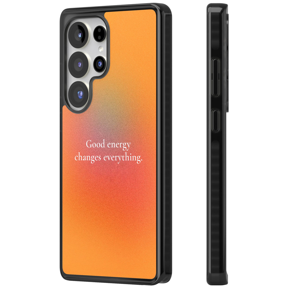 Good Energy Samsung S25 Ultra / Samsung S26 Ultra Impact Black Phone Case side