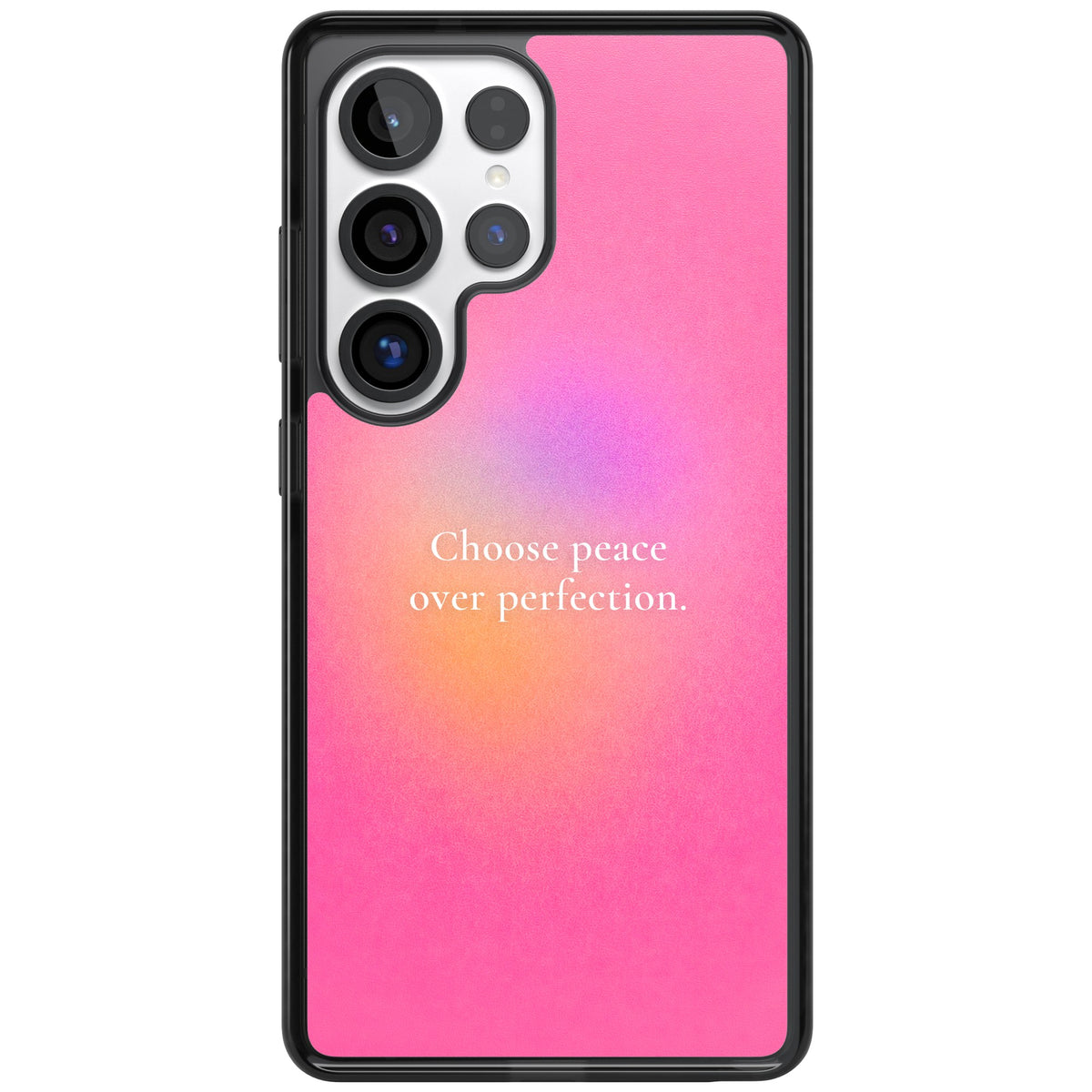 Peace Over Perfection Samsung S25 Ultra / Samsung S26 Ultra Impact Black Phone Case front