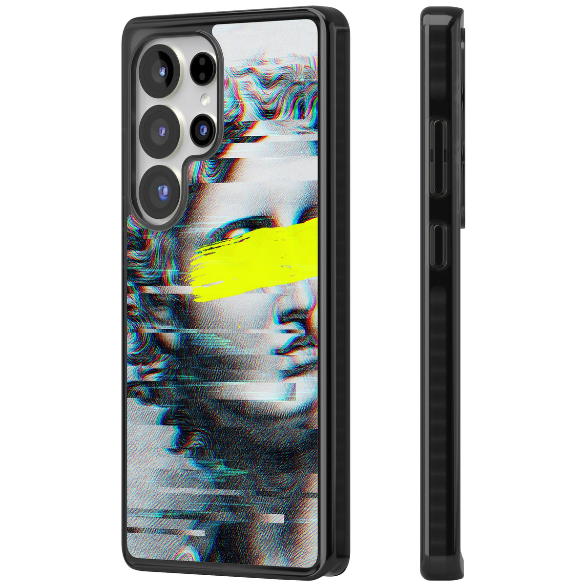 Glitched Fragment Samsung S25 Ultra / Samsung S26 Ultra Impact Black Phone Case side