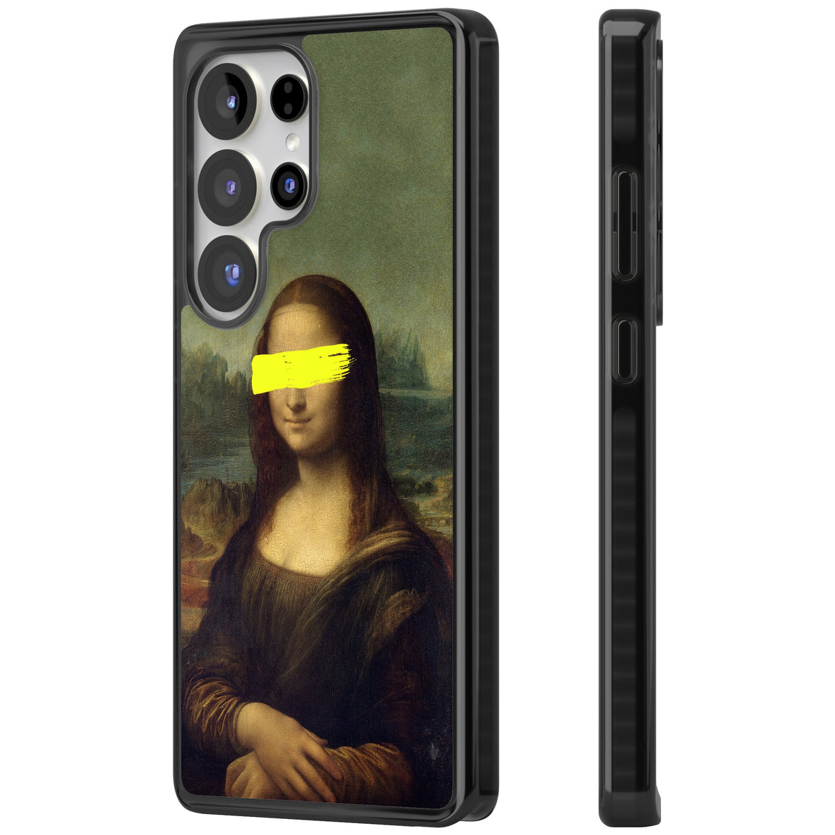 Vandaled Mona Lisa Samsung S25 Ultra / Samsung S26 Ultra Impact Black Phone Case side