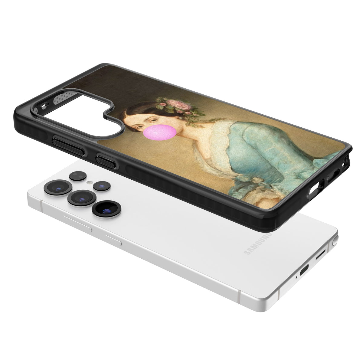 Duchess Bubble Samsung S25 Ultra / Samsung S26 Ultra Impact Black Phone Case angled