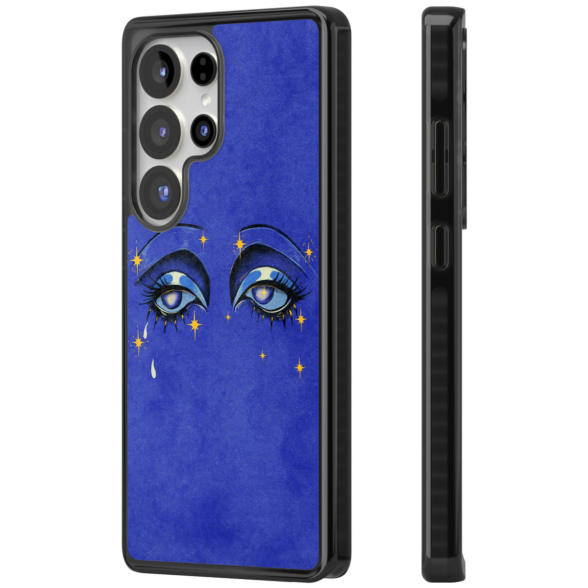 Blue Mystic Eyes Samsung S25 Ultra / Samsung S26 Ultra Impact Black Phone Case side
