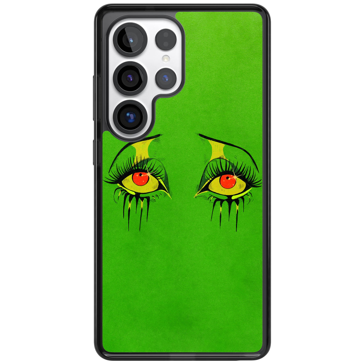 Green Enchanted Eyes Samsung S25 Ultra / Samsung S26 Ultra Impact Black Phone Case front
