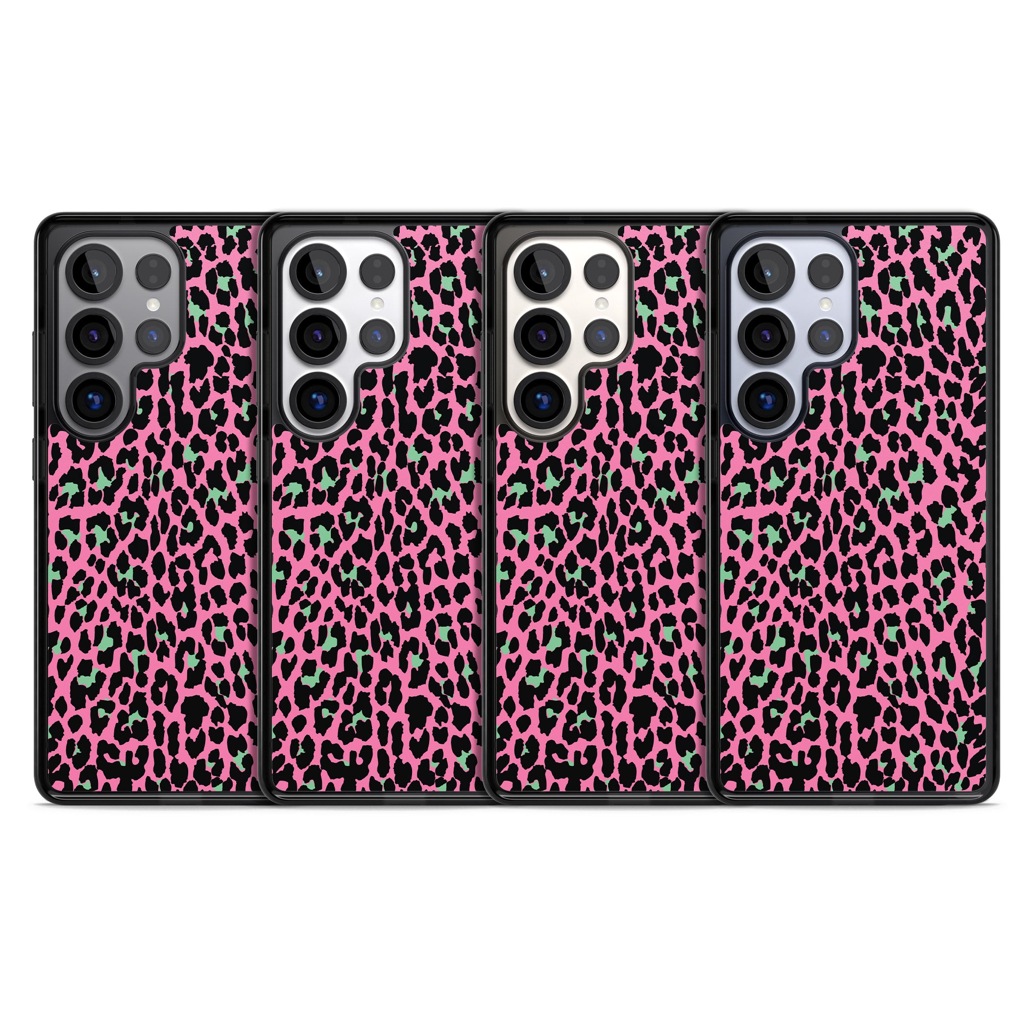 Pink & Green Leopard