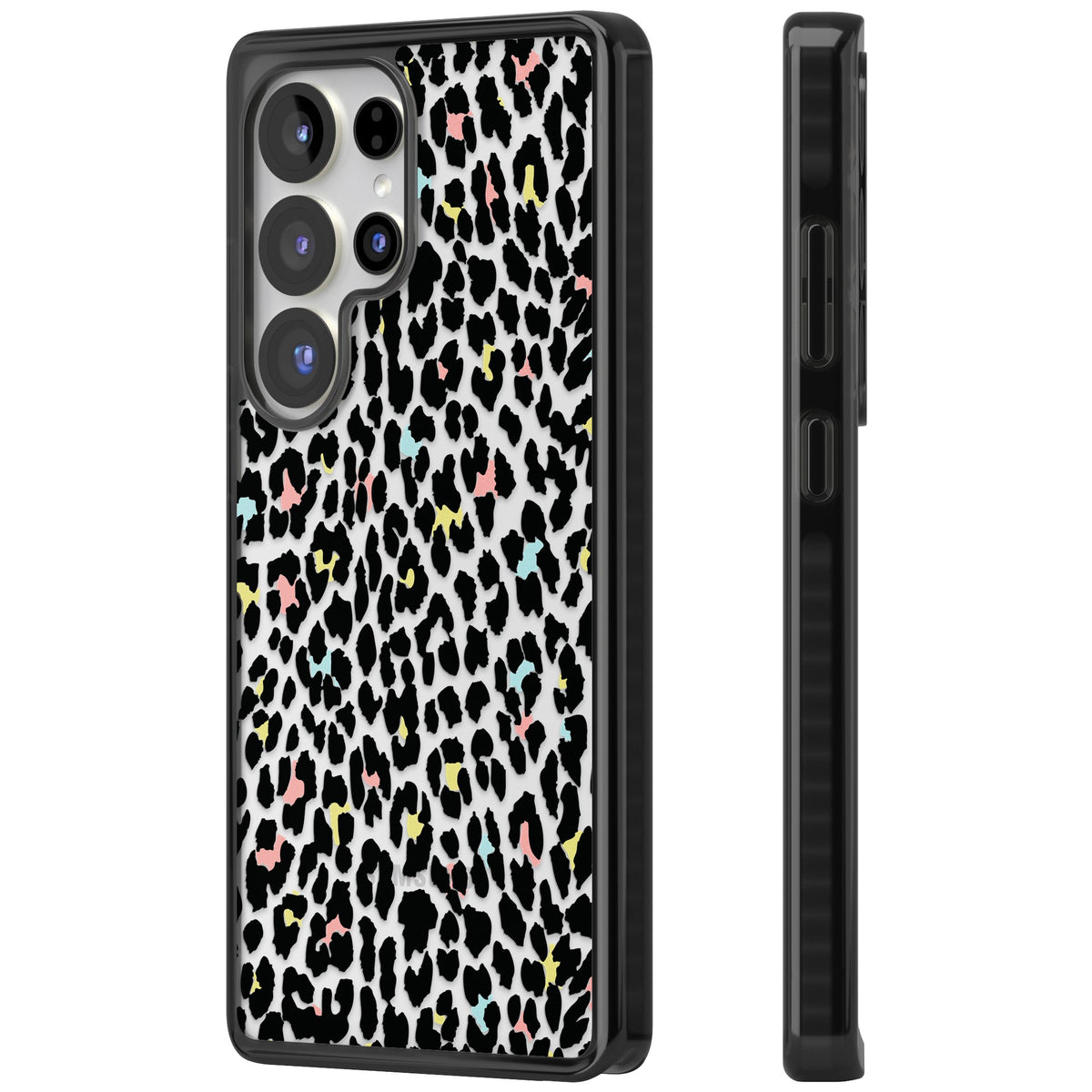 Sugar Leopard Samsung S25 Ultra / Samsung S26 Ultra Impact Black Phone Case side