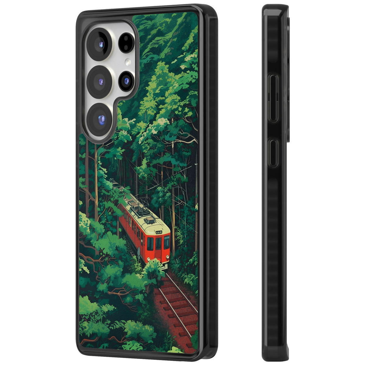 Railway In Toyama Samsung S25 Ultra / Samsung S26 Ultra Impact Black Phone Case side