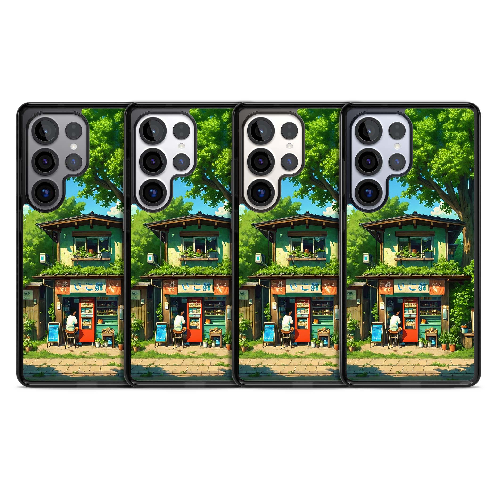 Countryside Kiosk for her iPhone case | Black Impact case for Samsung Galaxy S25 Ultra