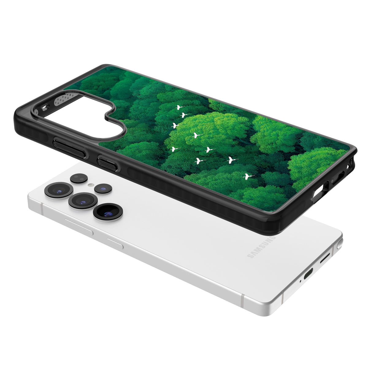 Grove Migration Samsung S25 Ultra / Samsung S26 Ultra Impact Black Phone Case angled