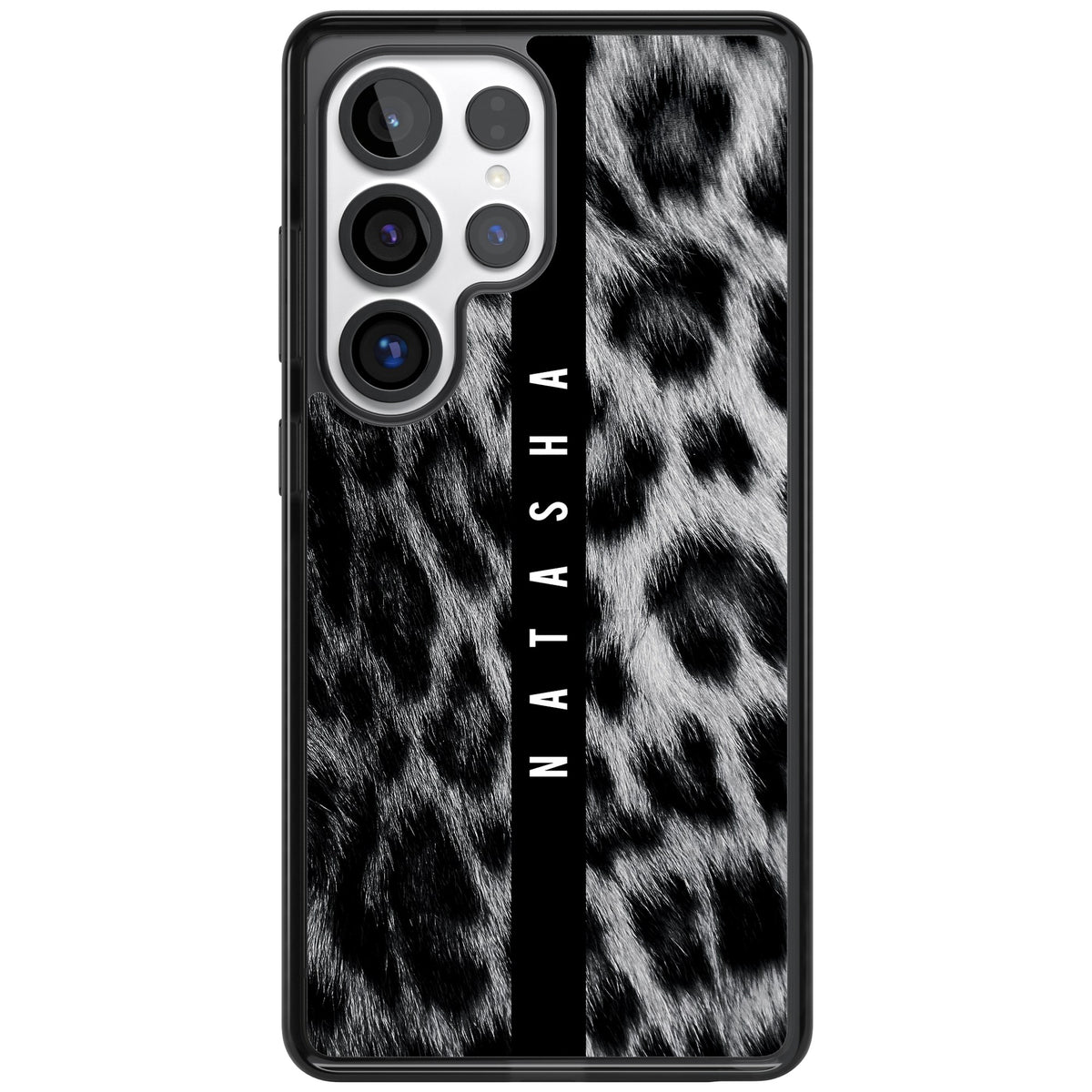 Snow Leopard Samsung S25 Ultra / Samsung S26 Ultra Impact Black Phone Case front