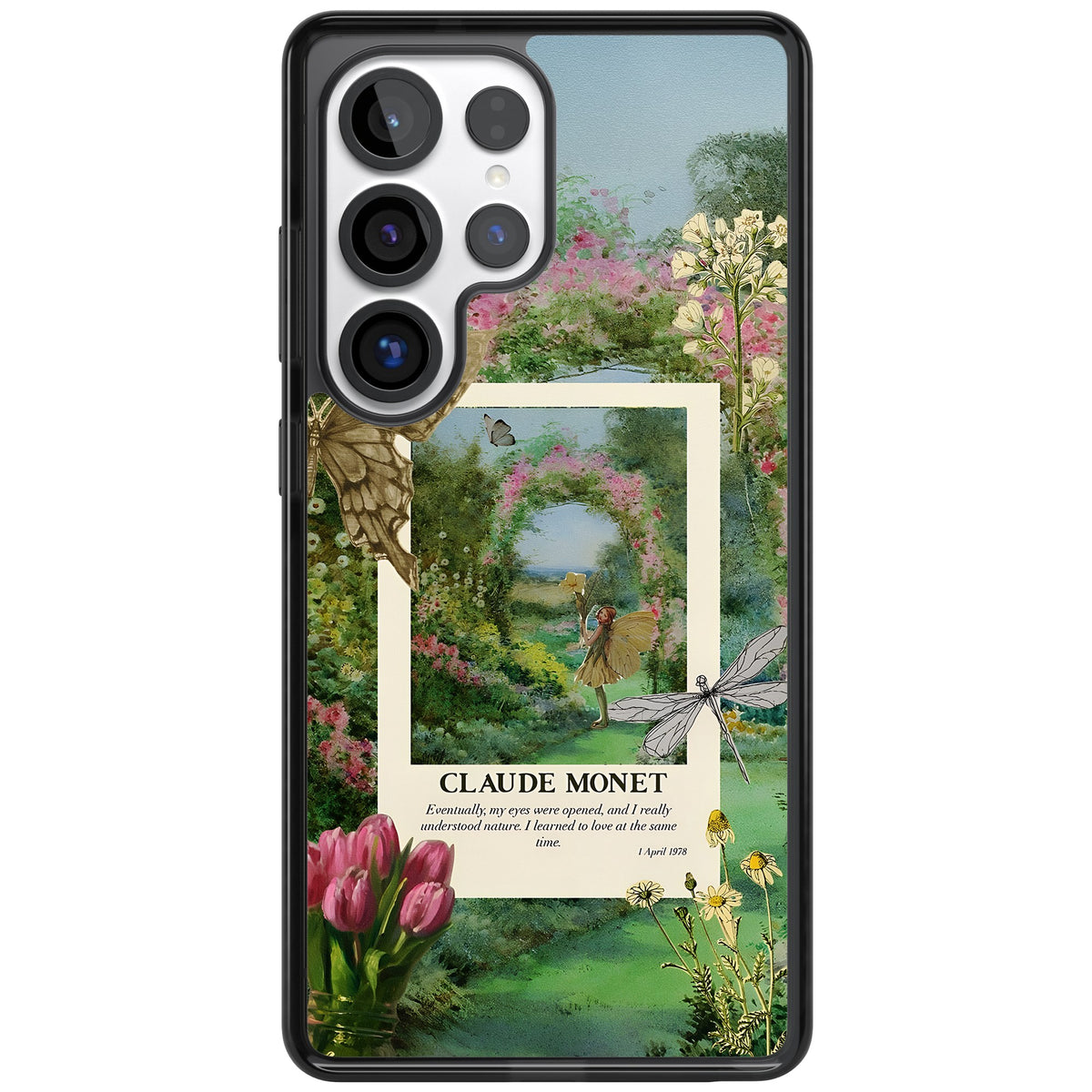 Monet Fairy Garden Samsung S25 Ultra / Samsung S26 Ultra Impact Black Phone Case front