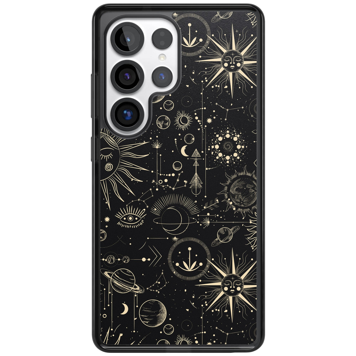 Cosmic Suns And Planets Samsung S25 Ultra / Samsung S26 Ultra Impact Black Phone Case front