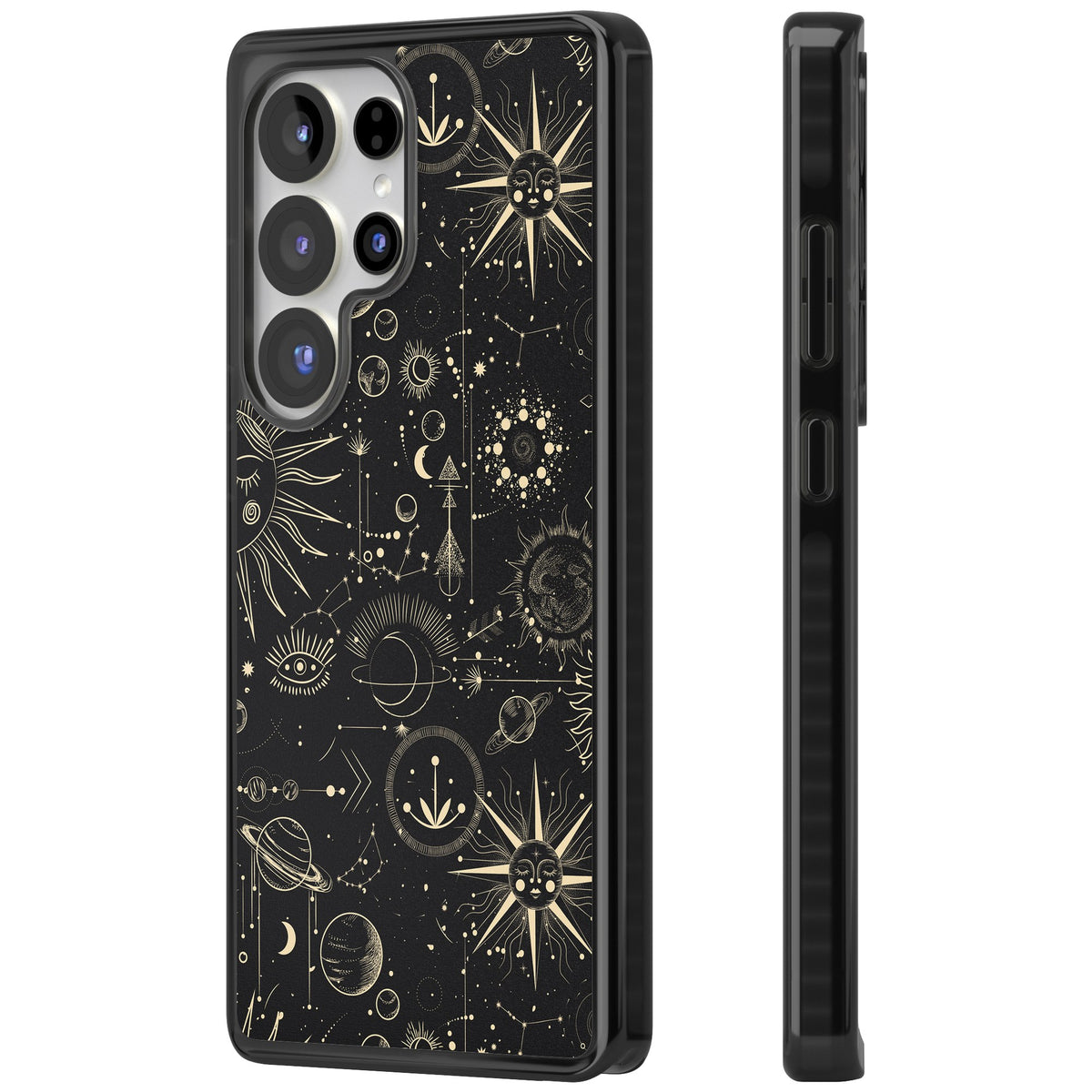 Cosmic Suns And Planets Samsung S25 Ultra / Samsung S26 Ultra Impact Black Phone Case side