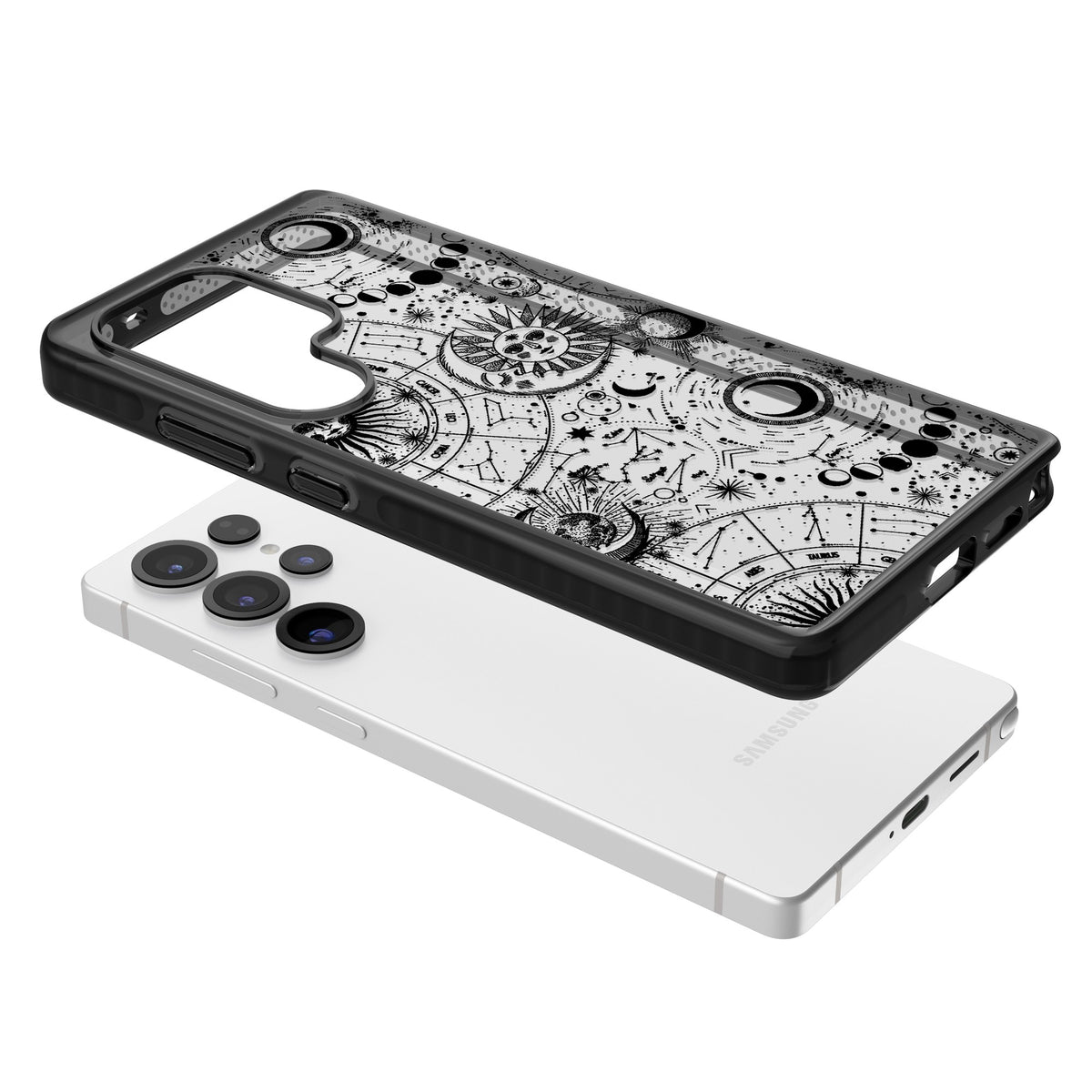 Astral Mystic Samsung S25 Ultra / Samsung S26 Ultra Impact Black Phone Case angled