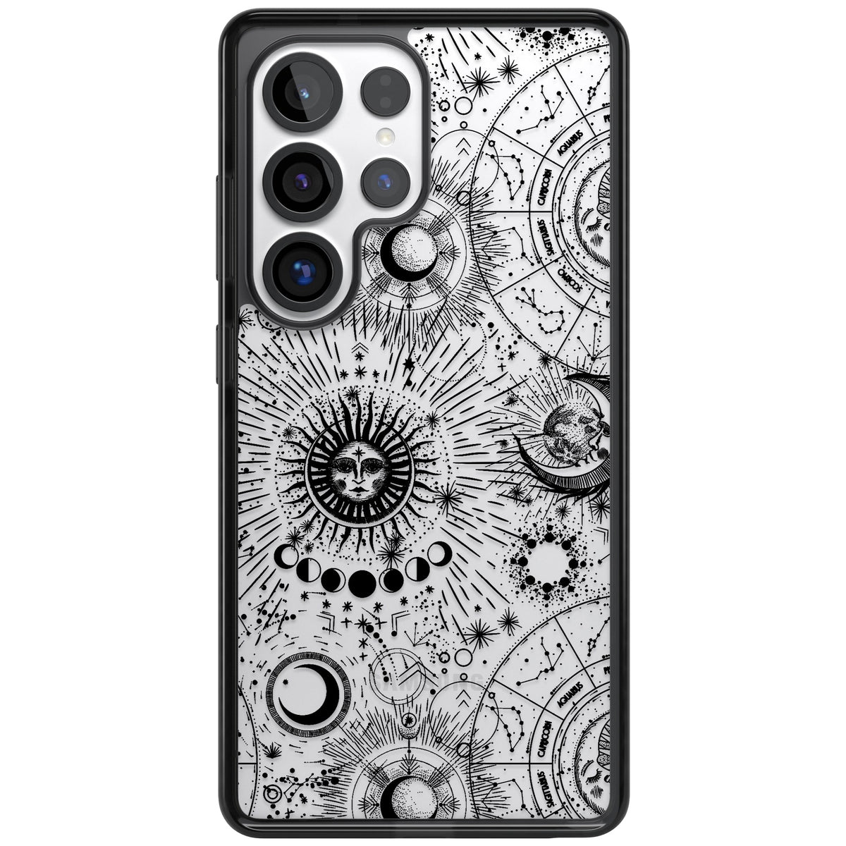 Suns & Zodiac Solar Chart Samsung S25 Ultra / Samsung S26 Ultra Impact Black Phone Case front