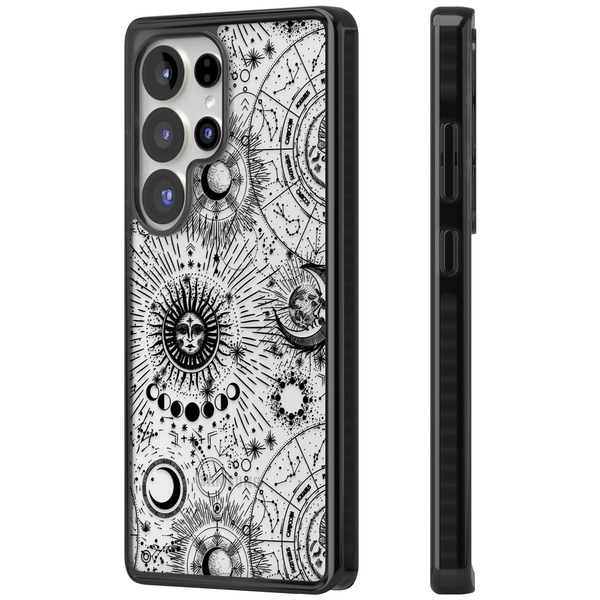 Suns & Zodiac Solar Chart Samsung S25 Ultra / Samsung S26 Ultra Impact Black Phone Case side