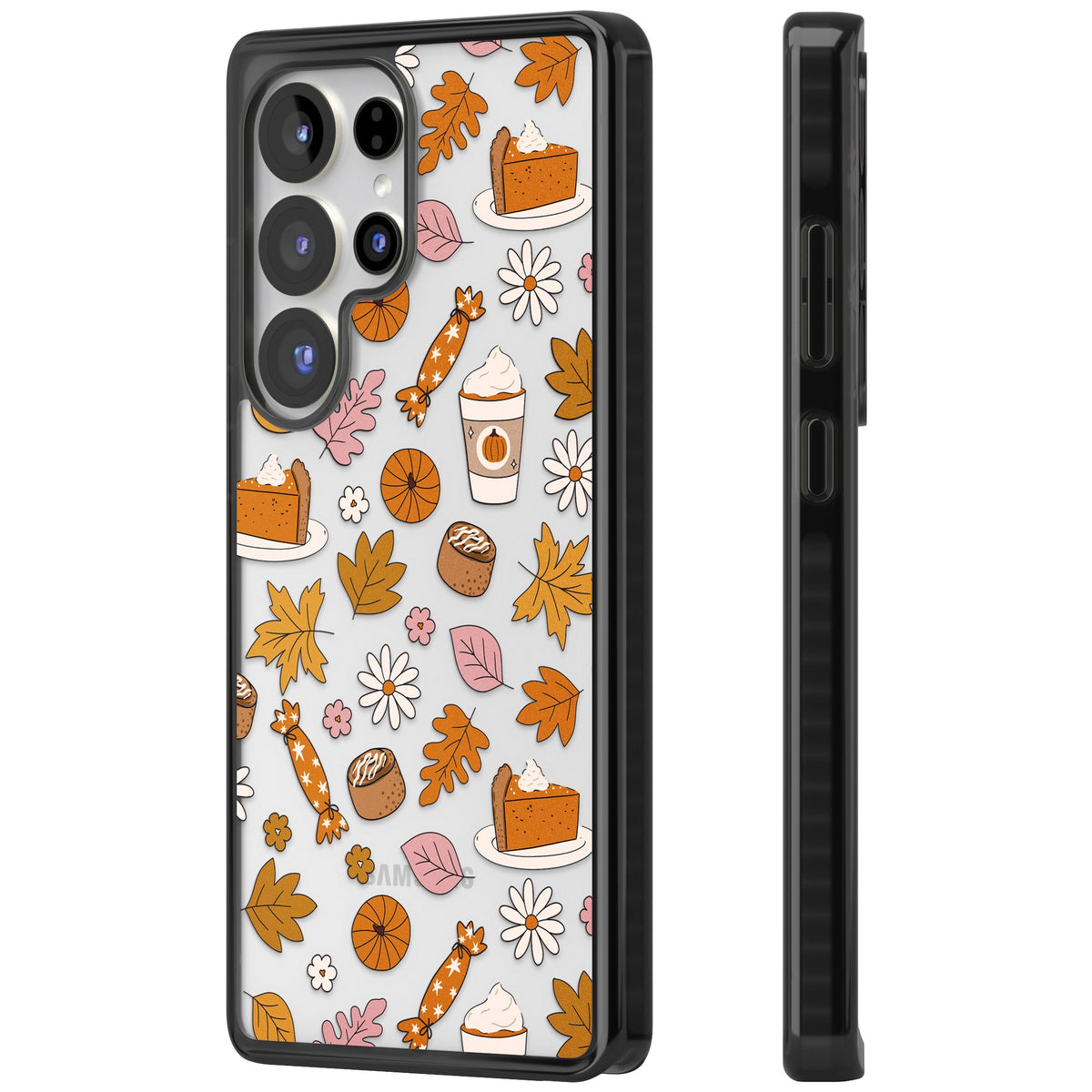 Pumpkin Spice Samsung S25 Ultra / Samsung S26 Ultra Impact Black Phone Case side