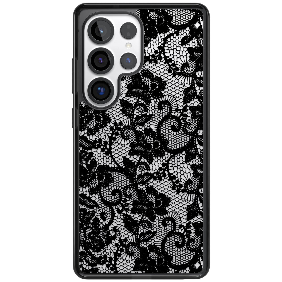 Black Lace Samsung S25 Ultra / Samsung S26 Ultra Impact Black Phone Case front
