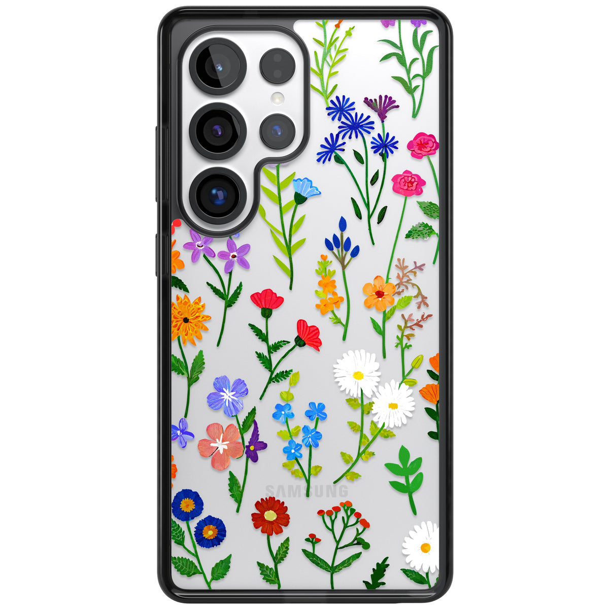 Wildflower Garden Samsung S25 Ultra / Samsung S26 Ultra Impact Black Phone Case front