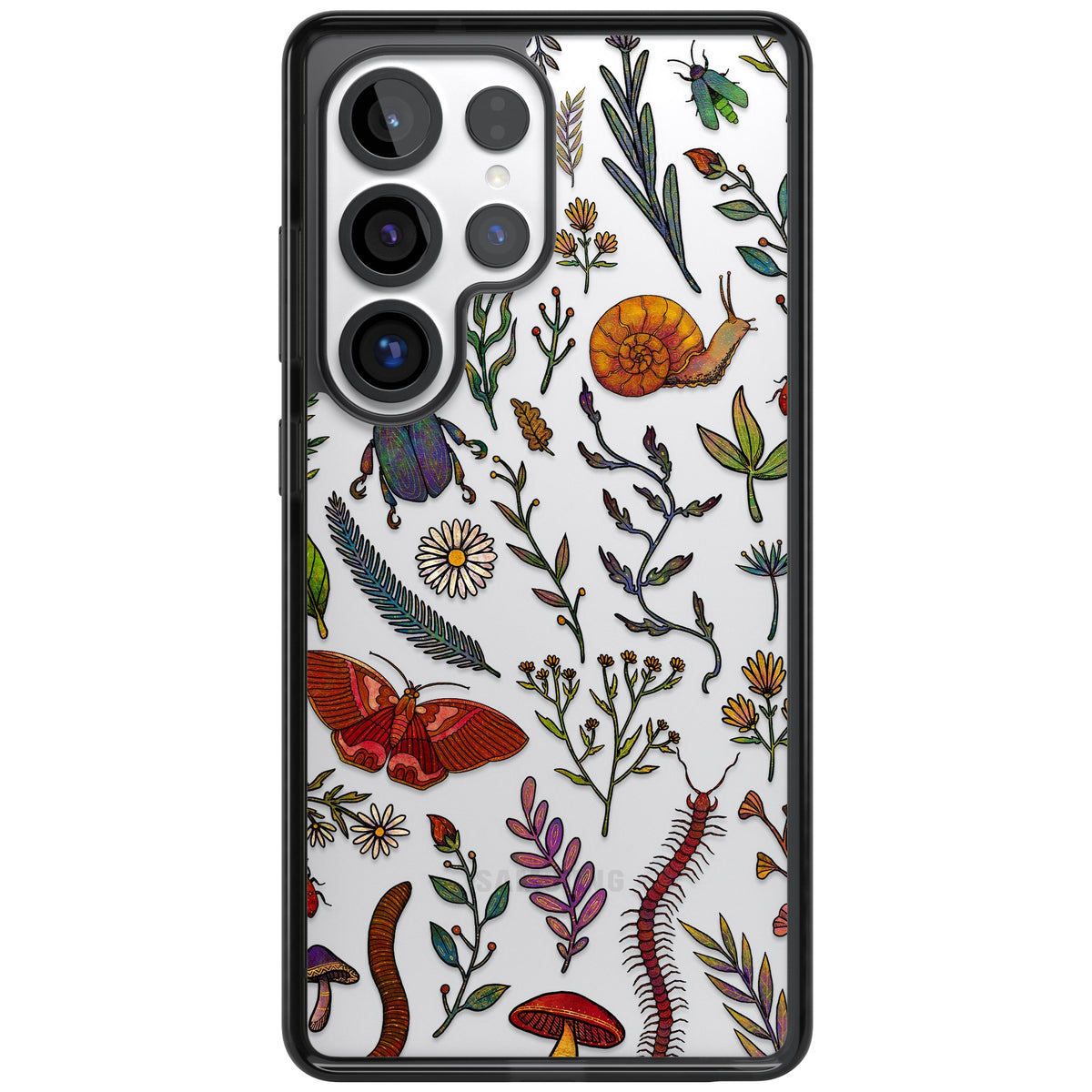 Bugs & Wildflowers Samsung S25 Ultra / Samsung S26 Ultra Impact Black Phone Case front