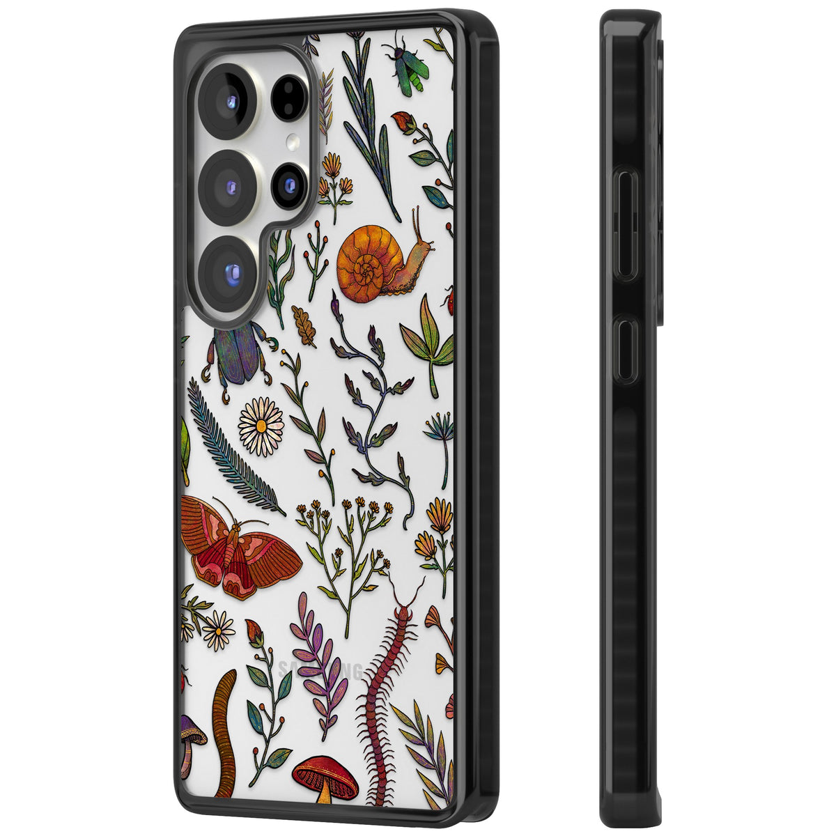 Bugs & Wildflowers Samsung S25 Ultra / Samsung S26 Ultra Impact Black Phone Case side
