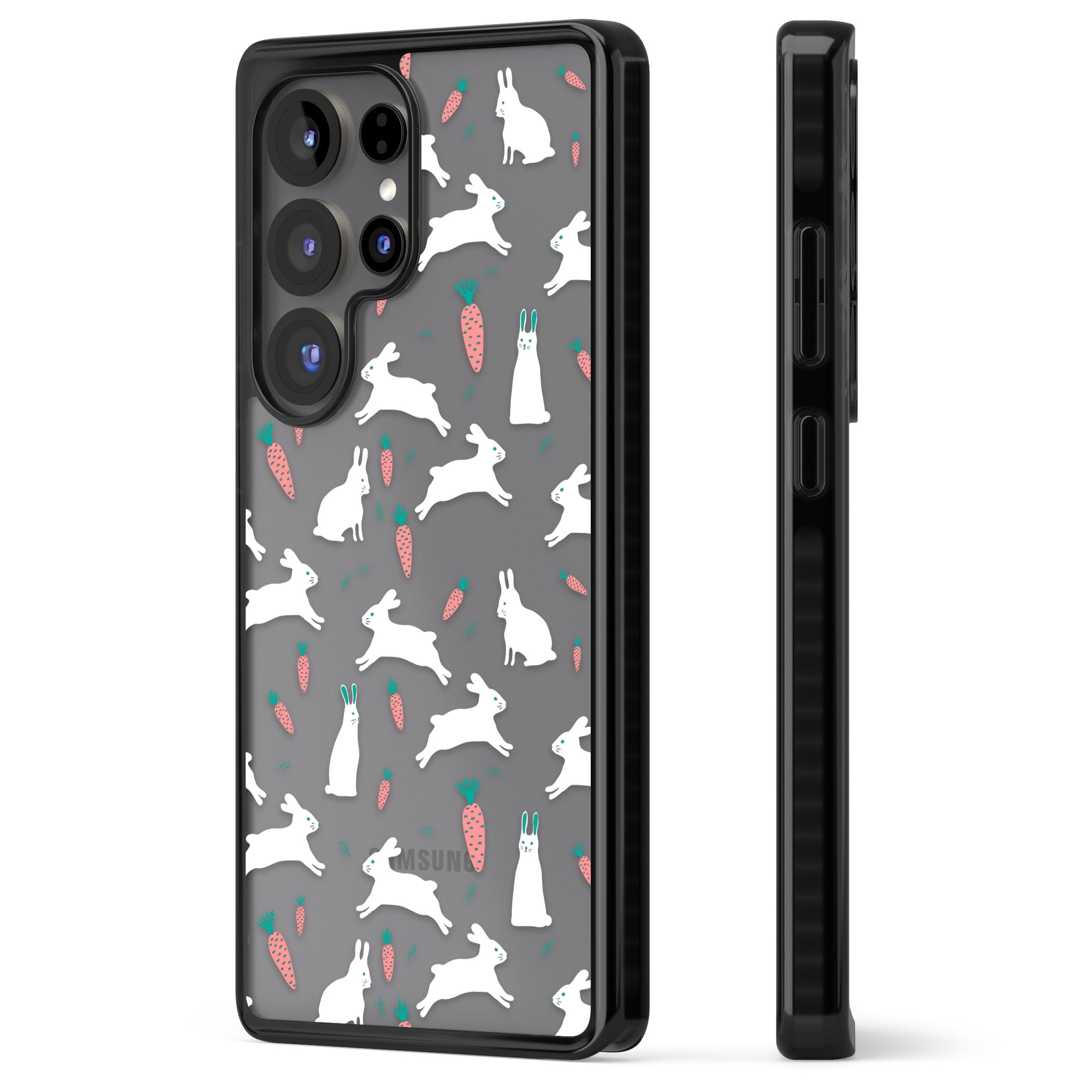 White Bunnies And Carrots