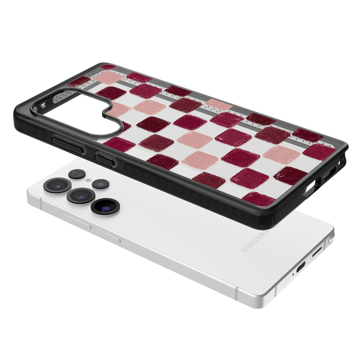 Date Swatches Samsung S25 Ultra / Samsung S26 Ultra Impact Black Phone Case angled
