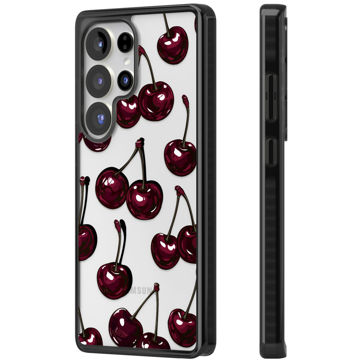 Cherry Wine Samsung S25 Ultra / Samsung S26 Ultra Impact Black Phone Case side