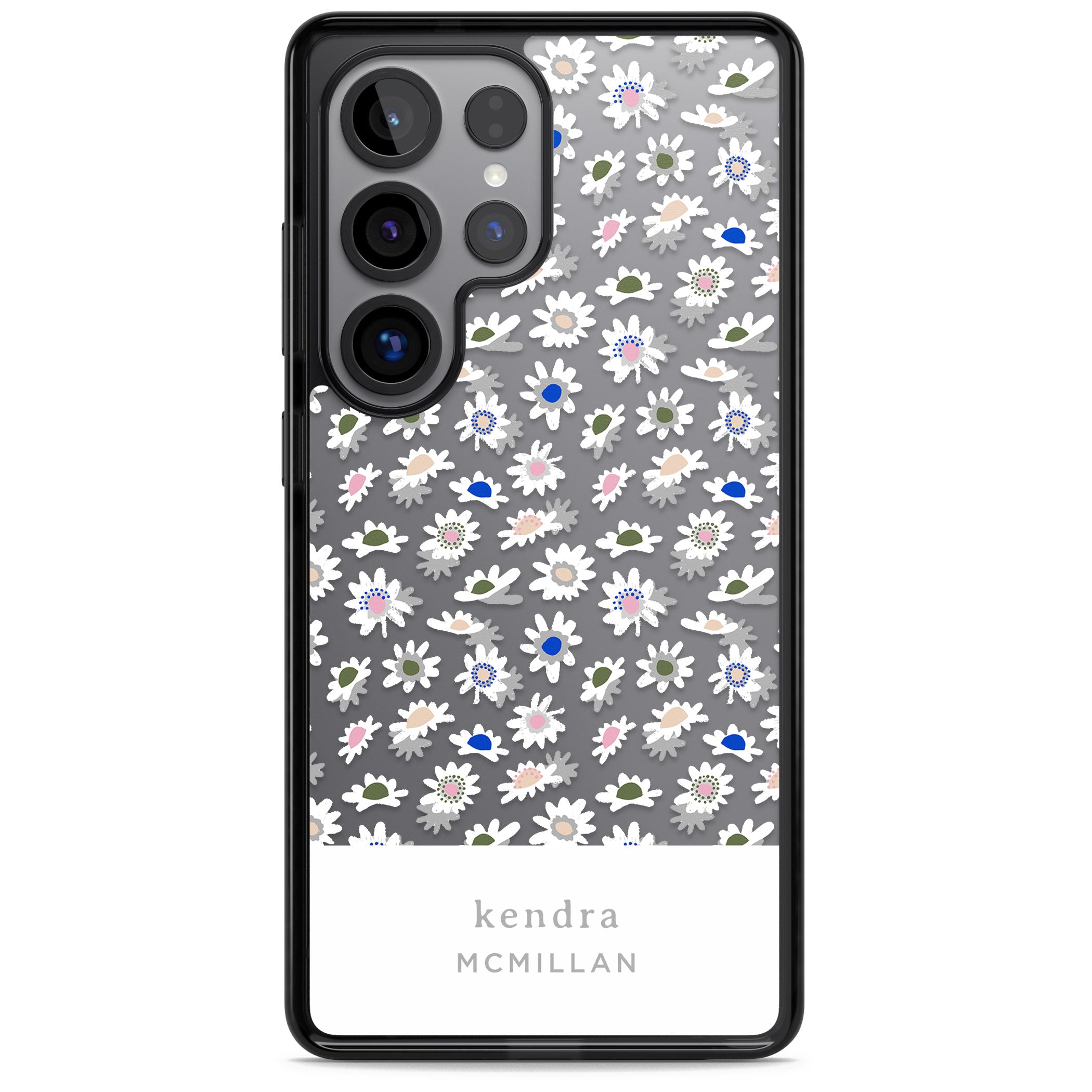 Personalised Grey & White Daisies