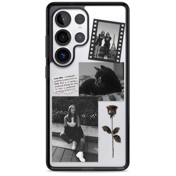 Personalised Black & White Scrapbook Photos
