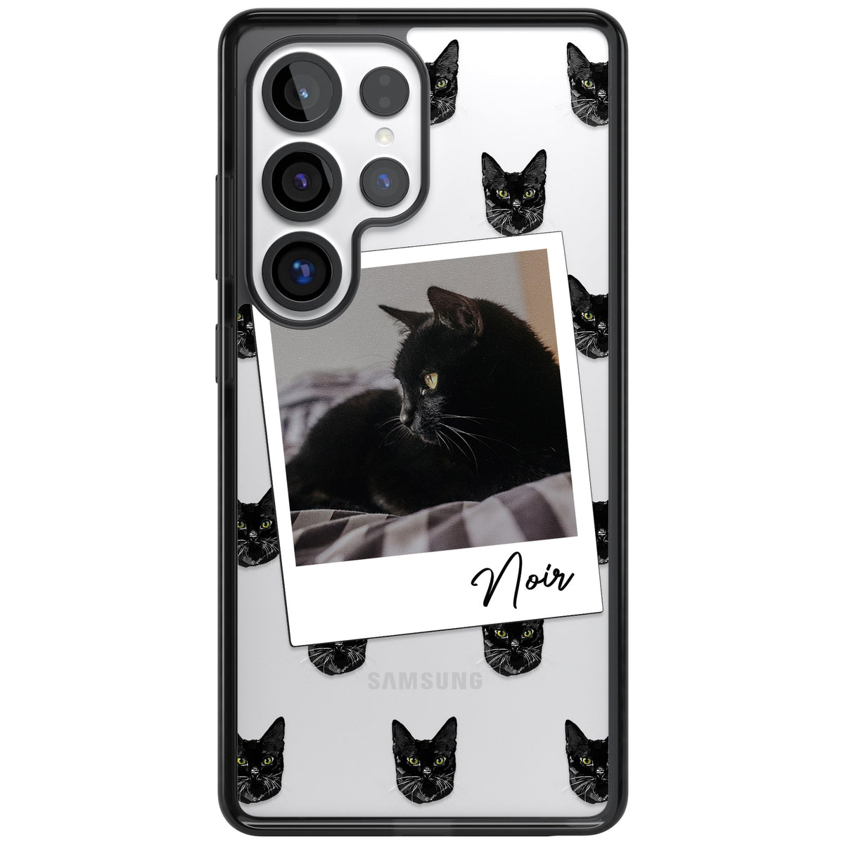 Personalised Bombay Cat Photo Samsung S25 Ultra / Samsung S26 Ultra Impact Black Phone Case front