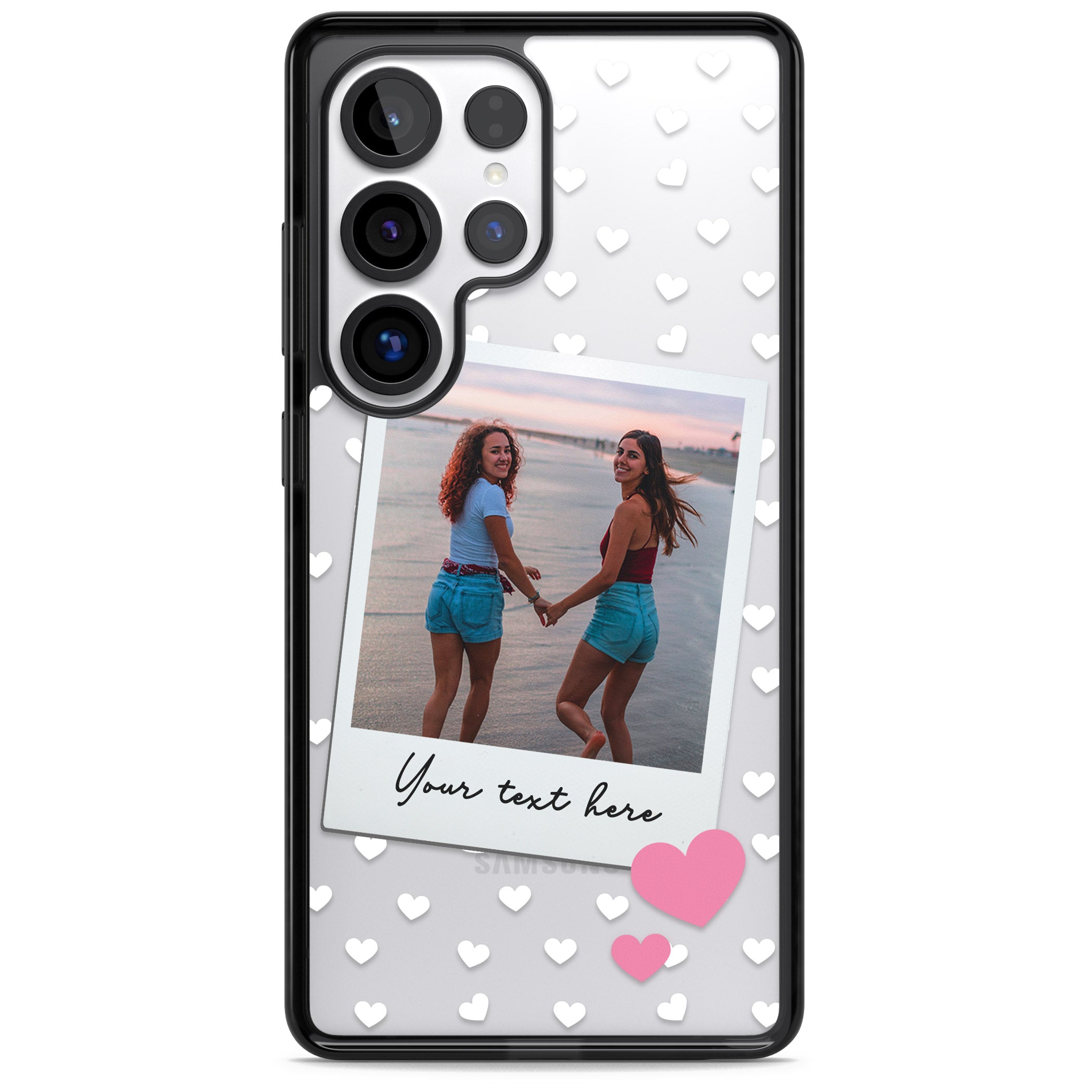 Personalised Hearts Instant Camera Photo