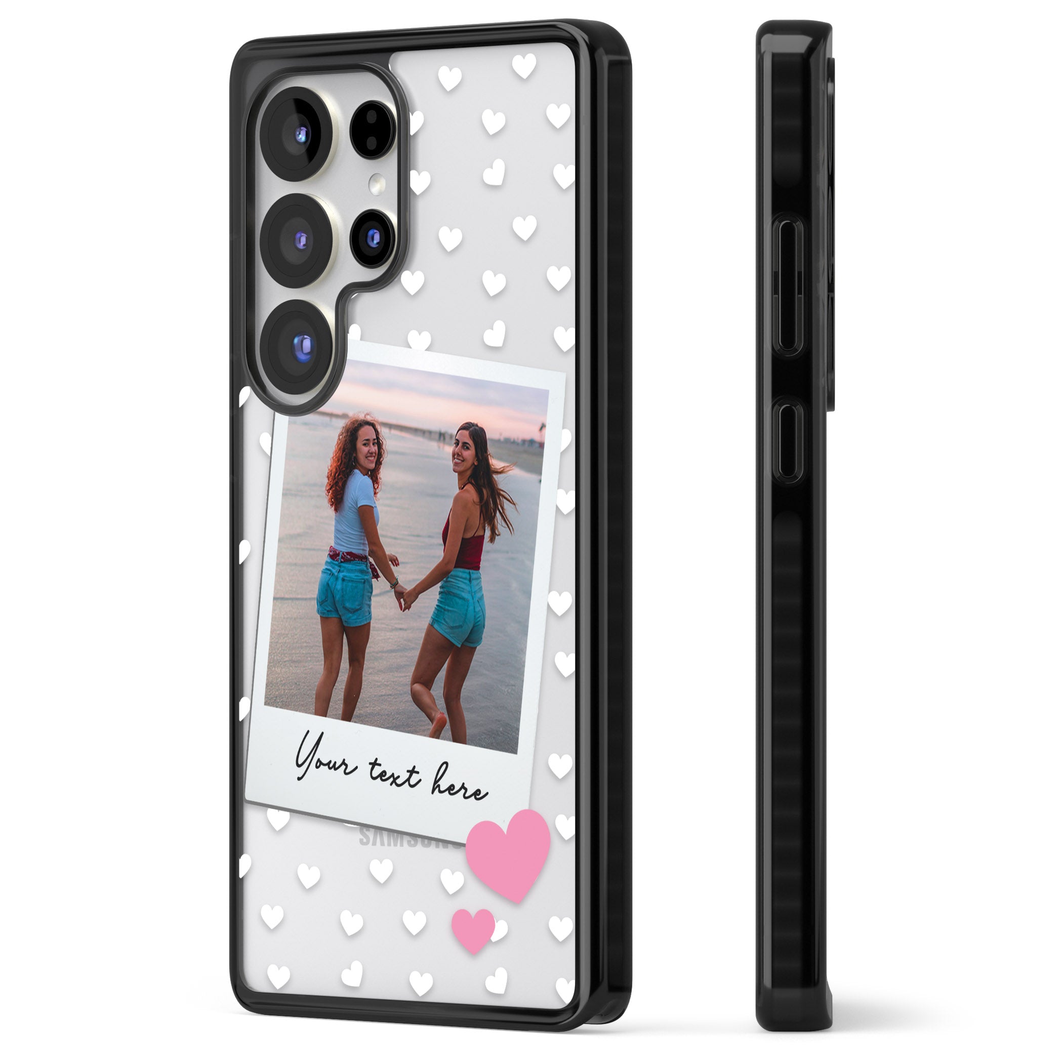 Personalised Hearts Instant Camera Photo