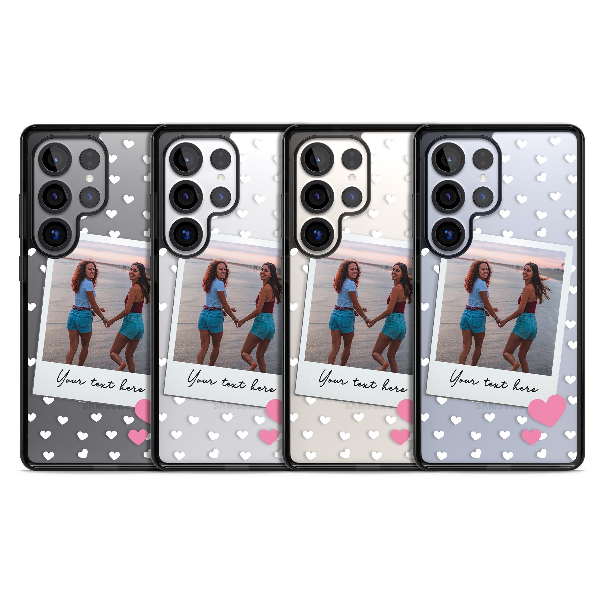 Personalised Hearts Instant Camera Photo