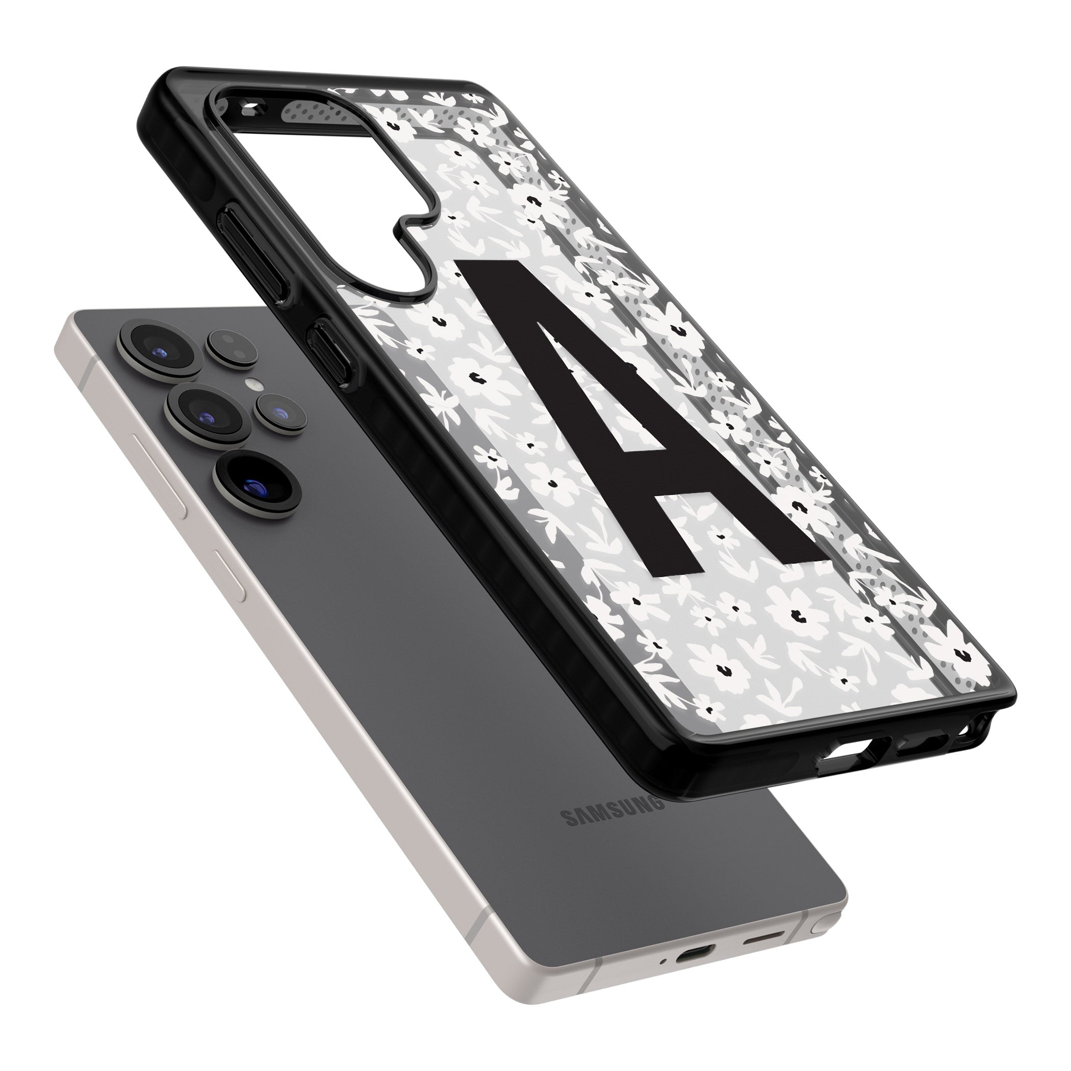 Personalised Bold Initial Floral