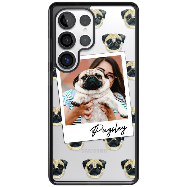 Personalised Pug Instant Camera Photo