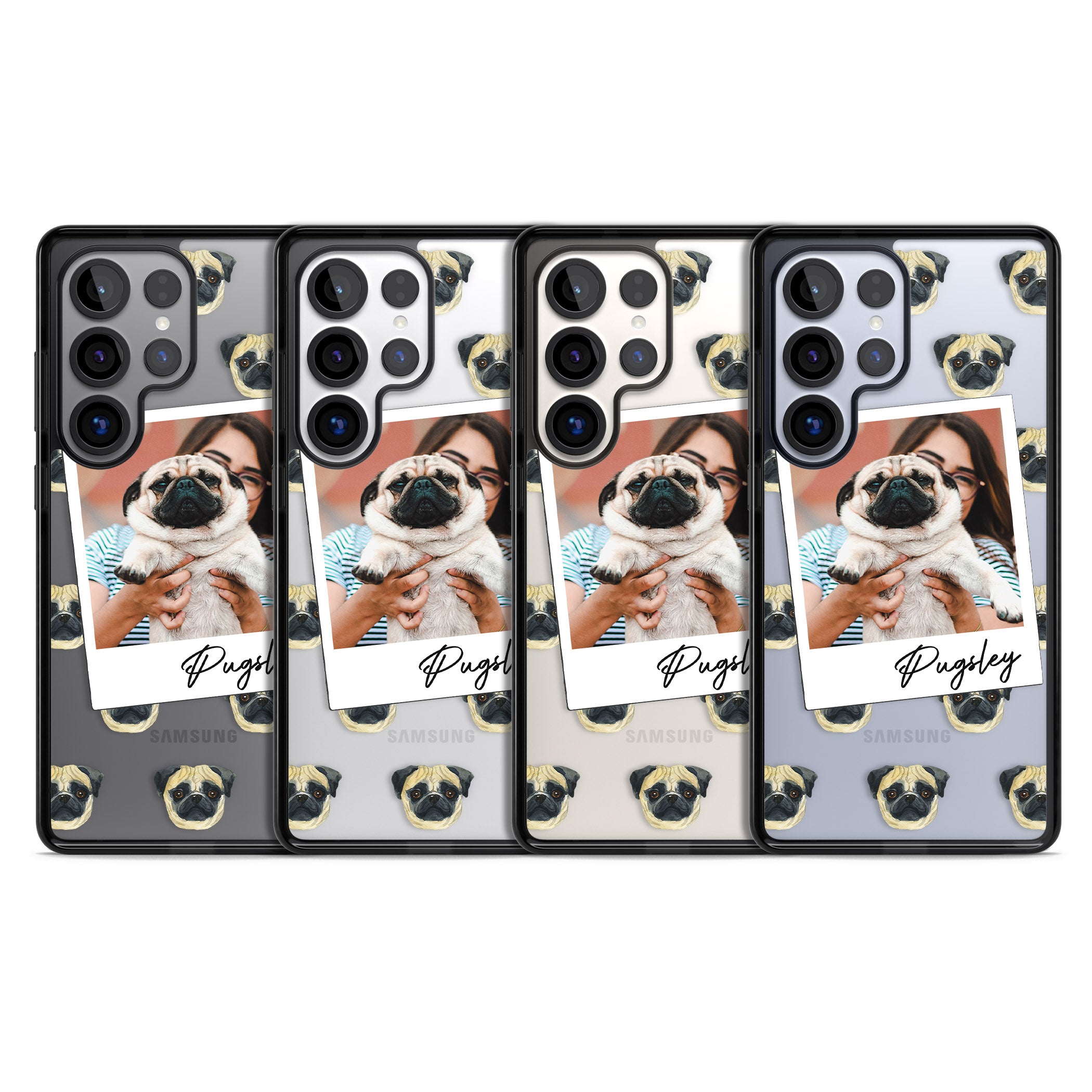 Personalised Pug Instant Camera Photo