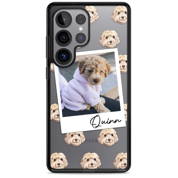 Personalised Cream Cockapoo Instant Camera Photo