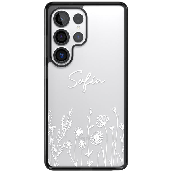 Personalised White Wildflowers