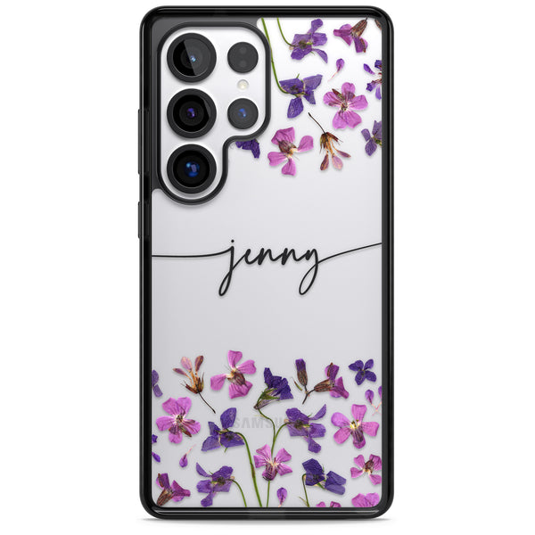 Personalised Purple Wildflowers
