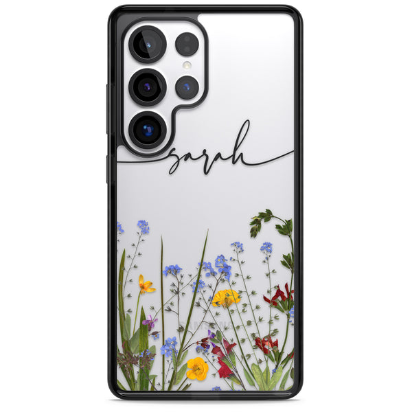Personalised Wildflower Script