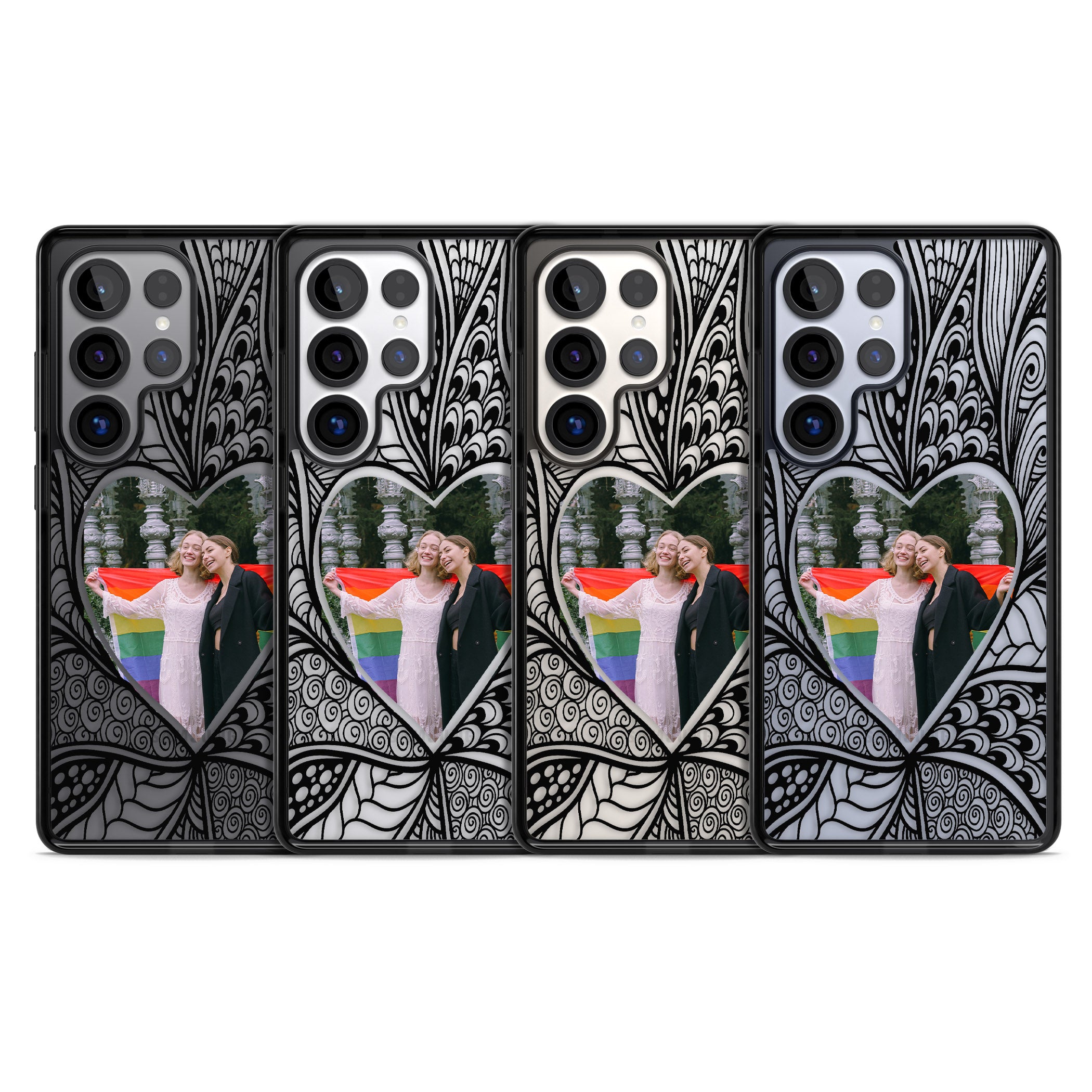 Personalised Henna Heart Photo Case