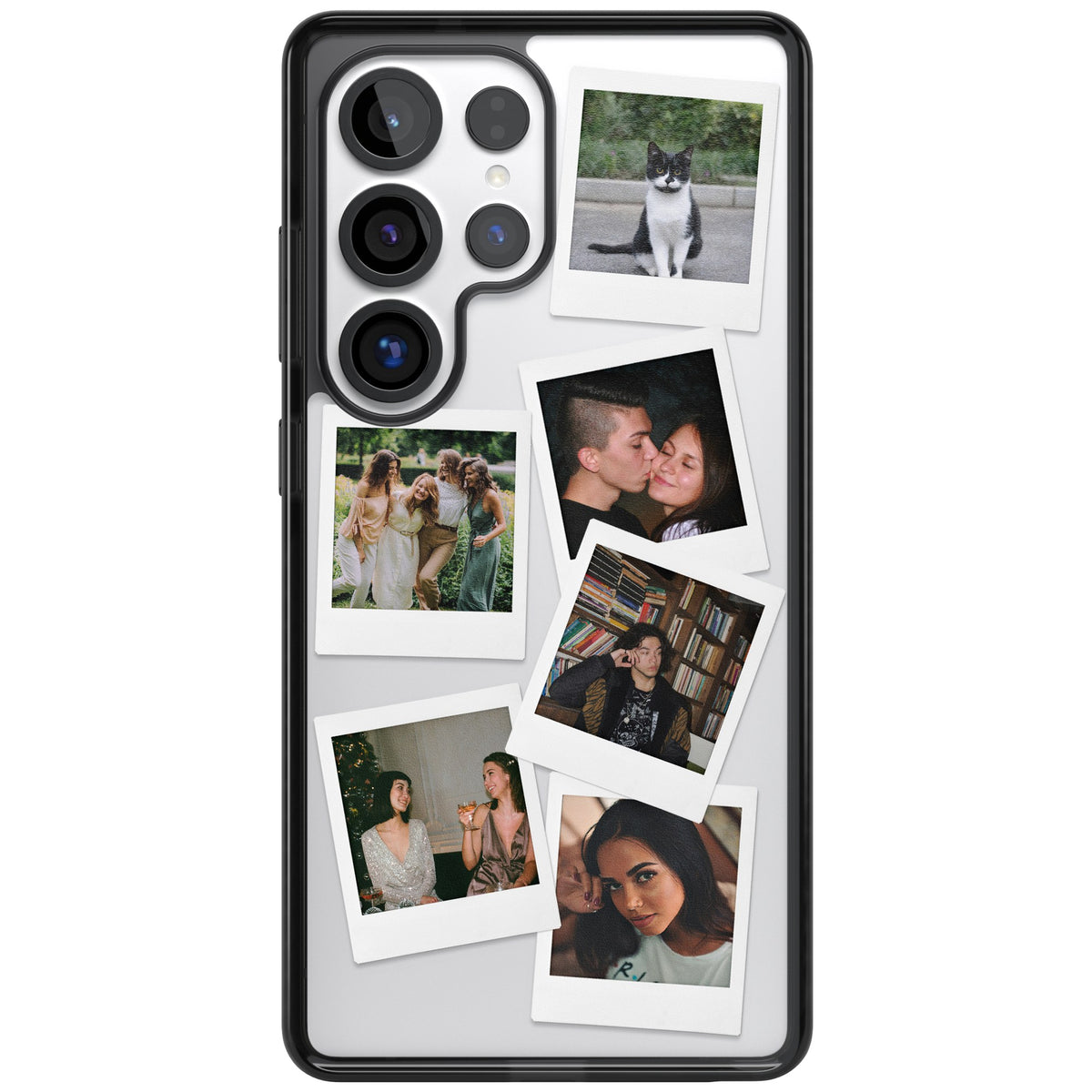 Personalised Classic Instant Photos Samsung S25 Ultra / Samsung S26 Ultra Impact Black Phone Case front