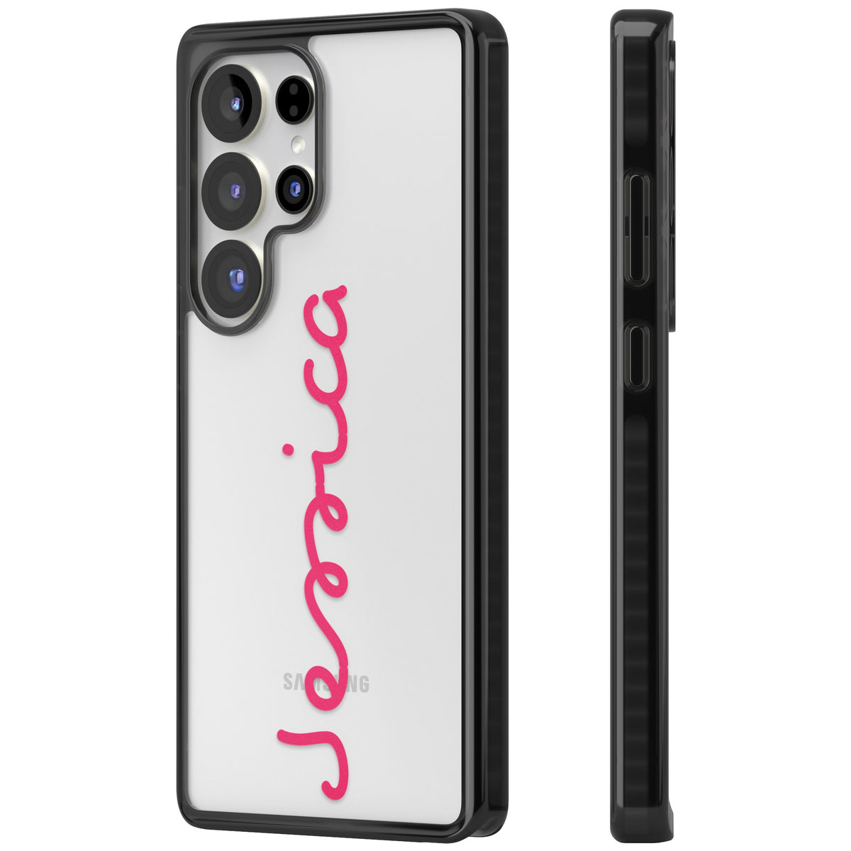 Personalised Summer Name Samsung S25 Ultra / Samsung S26 Ultra Impact Black Phone Case side