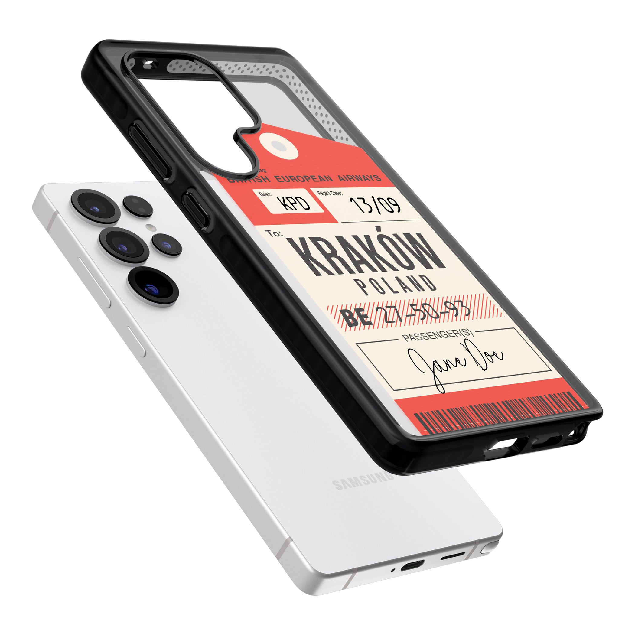 Personalised Vintage Bea Luggage Tag