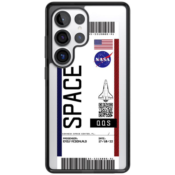 Personalised Nasa Boarding Pass (Light)