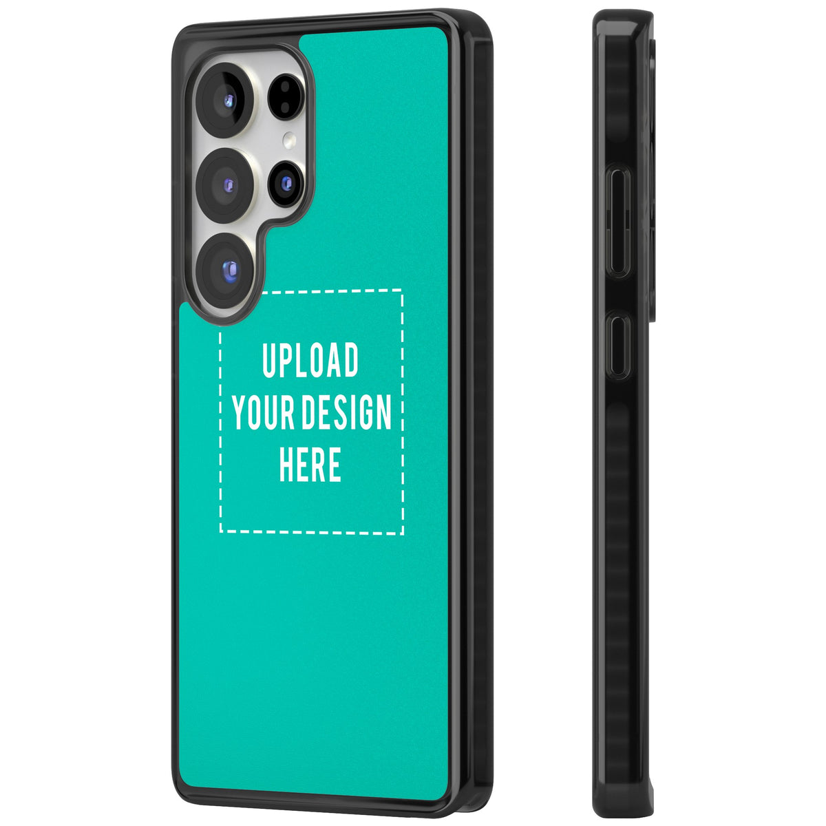 Personalised Your Own Design Samsung S25 Ultra / Samsung S26 Ultra Impact Black Phone Case side