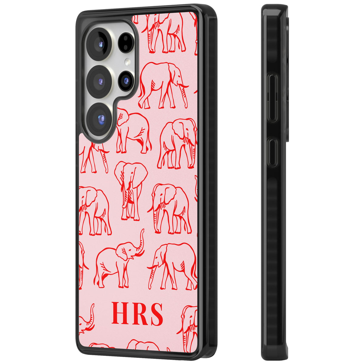 Scarlett Elephants Samsung S25 Ultra / Samsung S26 Ultra Impact Black Phone Case side