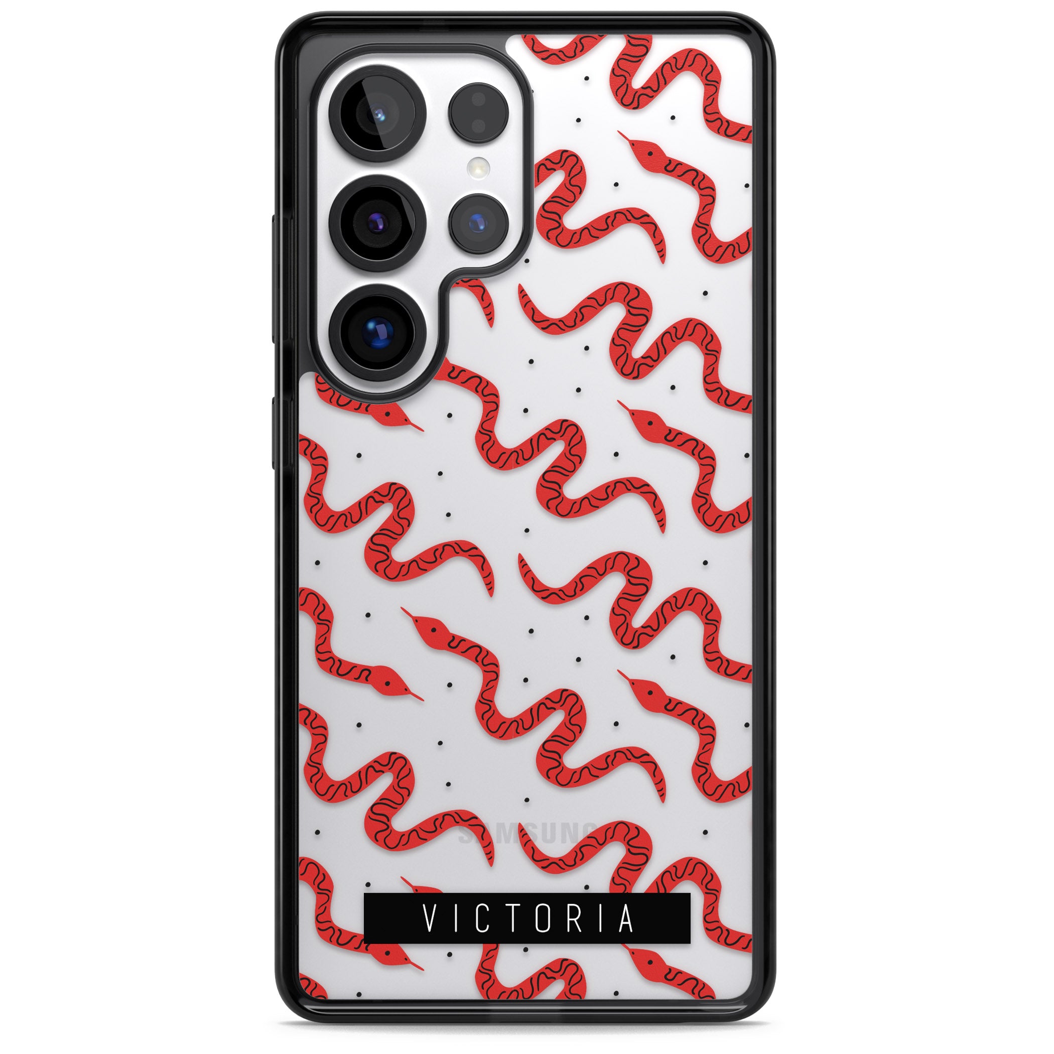 Personalised Red Snake Pattern