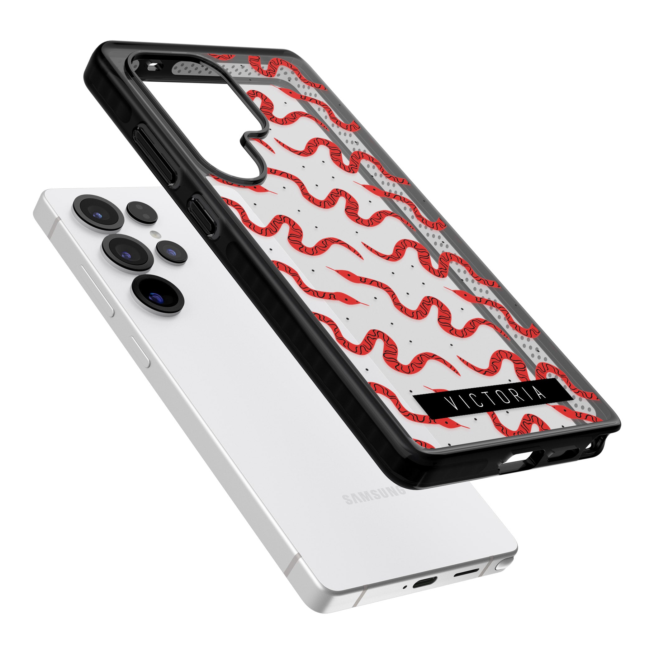 Personalised Red Snake Pattern