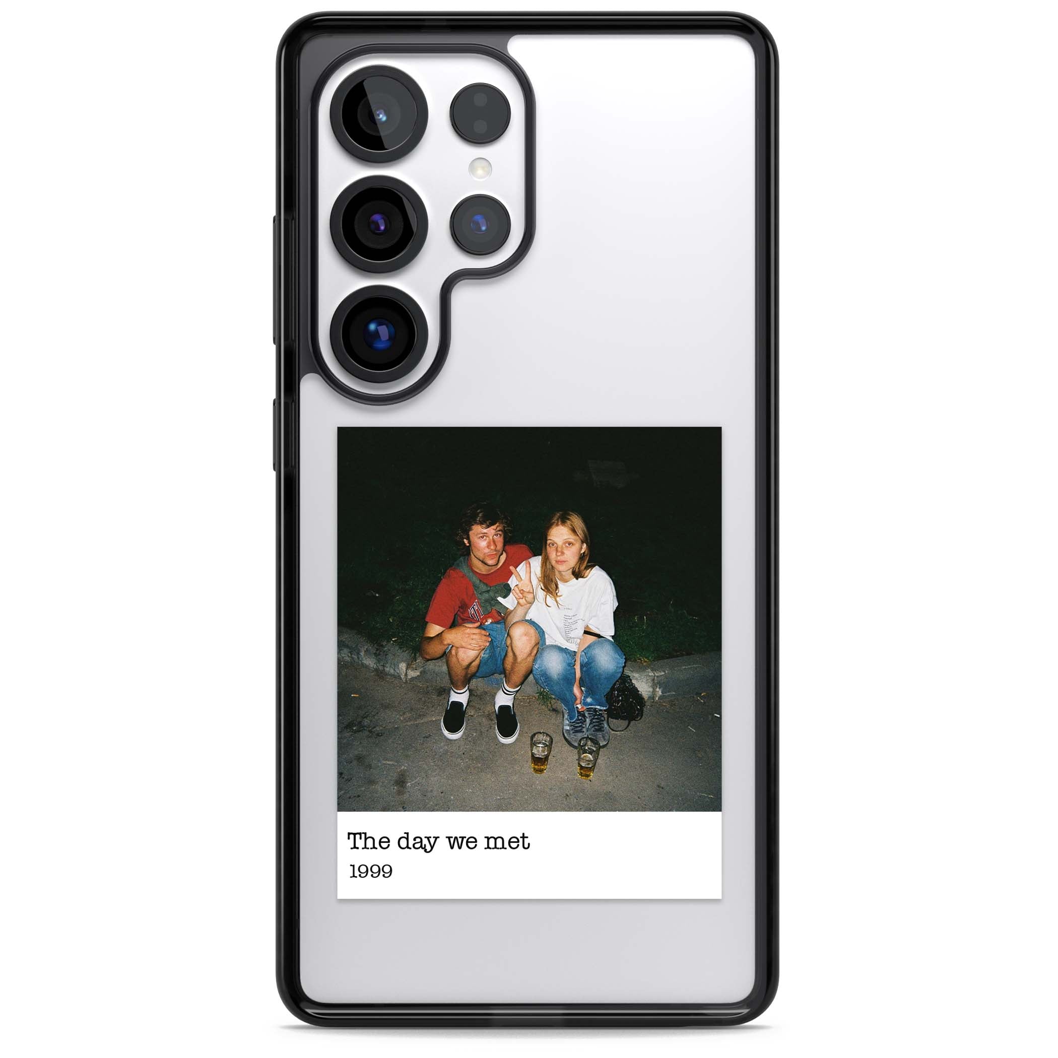 Photo Memory minimal iPhone case | Black Impact case for Samsung Galaxy S25 Ultra